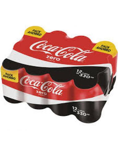Coca cola zero lata (pack 12) - Imagen 1