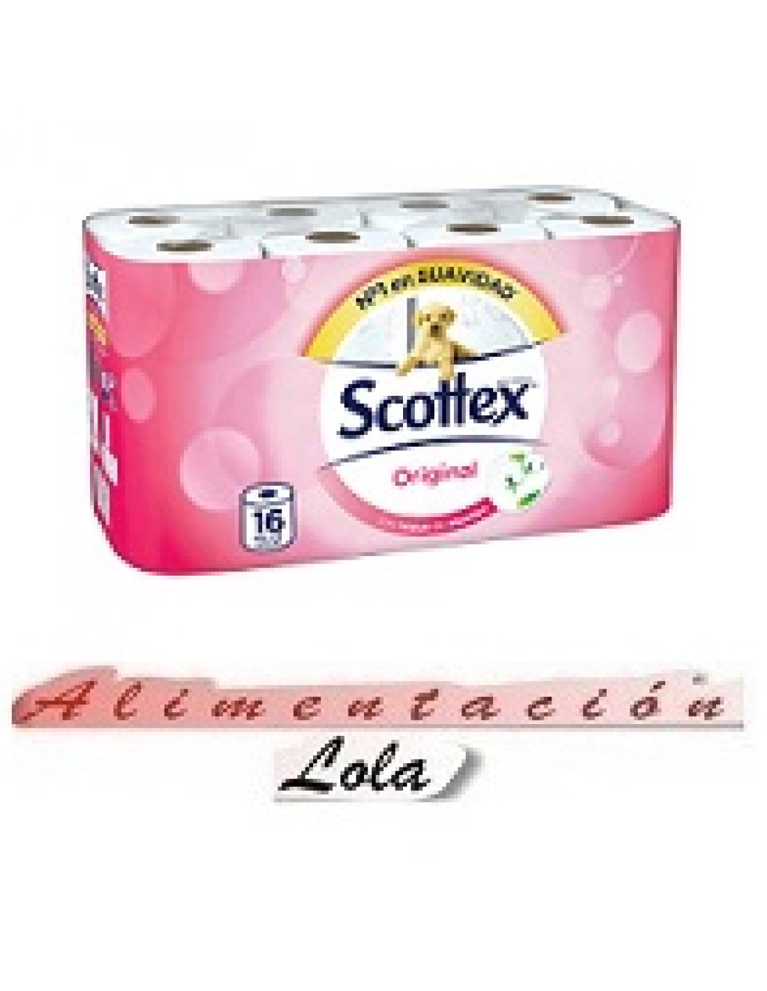 Papel higiénico scottex (16 unidades