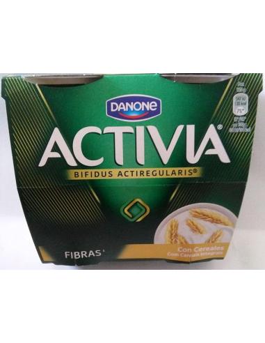 Danone activia fibra con cereales (pack 4) - Imagen 1