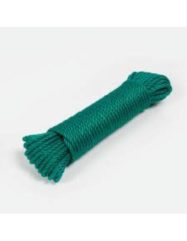 Madeja de cuerda plastico (10 metros blanca o verde) - Imagen 1