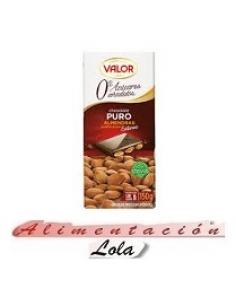 Chocolate Valor Puro Almendras sin azúcar (150 g) - Imagen 1