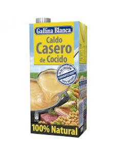 Gallina blanca caldo casero de cocido (1 litro) - Imagen 1