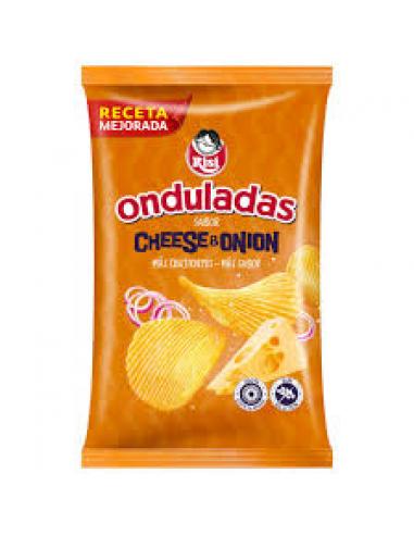 Patatas onduladas cheese onion ( 100g ) - Imagen 1