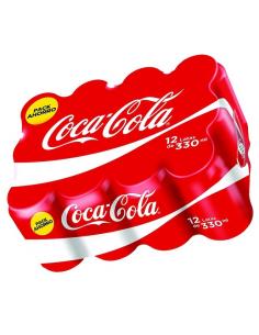 Coca cola lata normal (pack 12) - Imagen 1