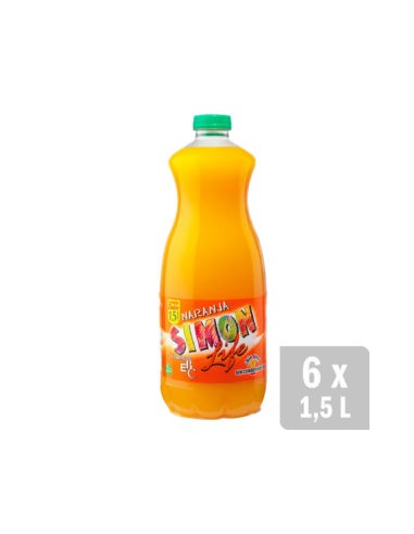 Simón life naranja 1.5 l (pack 6)