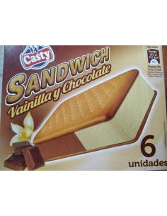 Sandwich casty vainilla y chocolate (pack 6)
