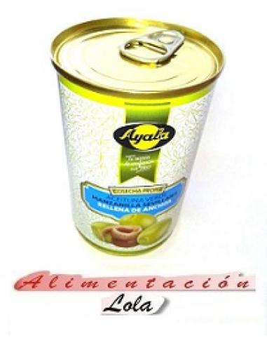 Lata aceitunas ayala rellenas de anchoas (300 g) - Imagen 1