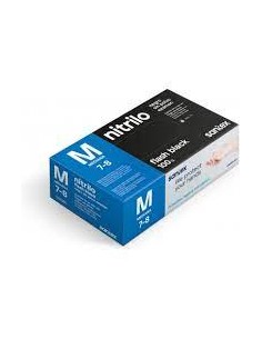 Guantes nitrilo negro sin...