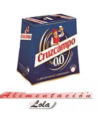 Cerveza cruzcampo 00 alcohol (pack 6 x 25cl) - Imagen 1