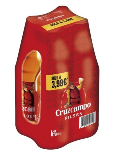 Cerveza cruzcmapo 750 ml (pack 4)