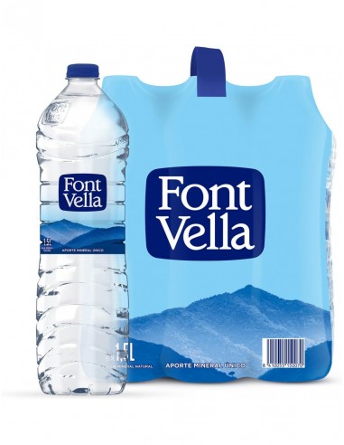 Agua font vella 1.5 l (pack 6)