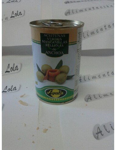 Aceitunas con hueso sabor anchoa...