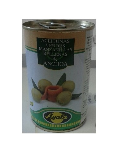 Aceitunas con hueso sabor anchoa...