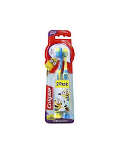 Cepillo de dientes colgate infantil 6 + (2 U)