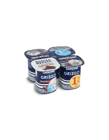 Yogur griego sabor stracciatela (pack 4)