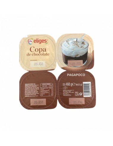 Copa eliges chocolate nata (pack 4)