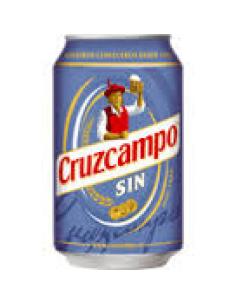 Cerveza cruzcampo lata sin alcohol (330 cl)