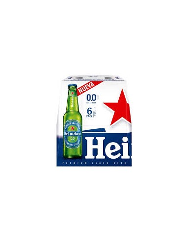 Cerveza heineken botellín sin alcohol (pack 6)