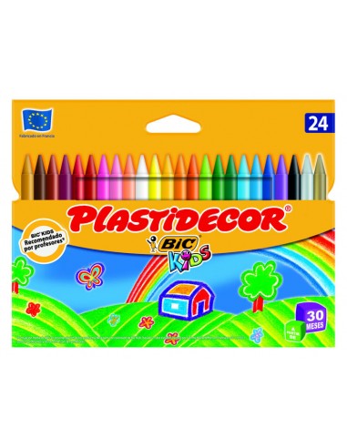 Plastidecor bic kids lapiz colores (24 unidades)