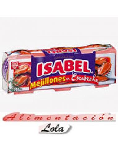 Mejillones Isabel en Escabeche pack 3 lata (85g) - Imagen 1