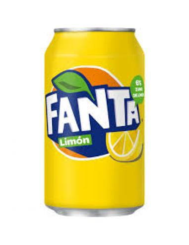 Lata fanta limón (330 ml) - Imagen 1