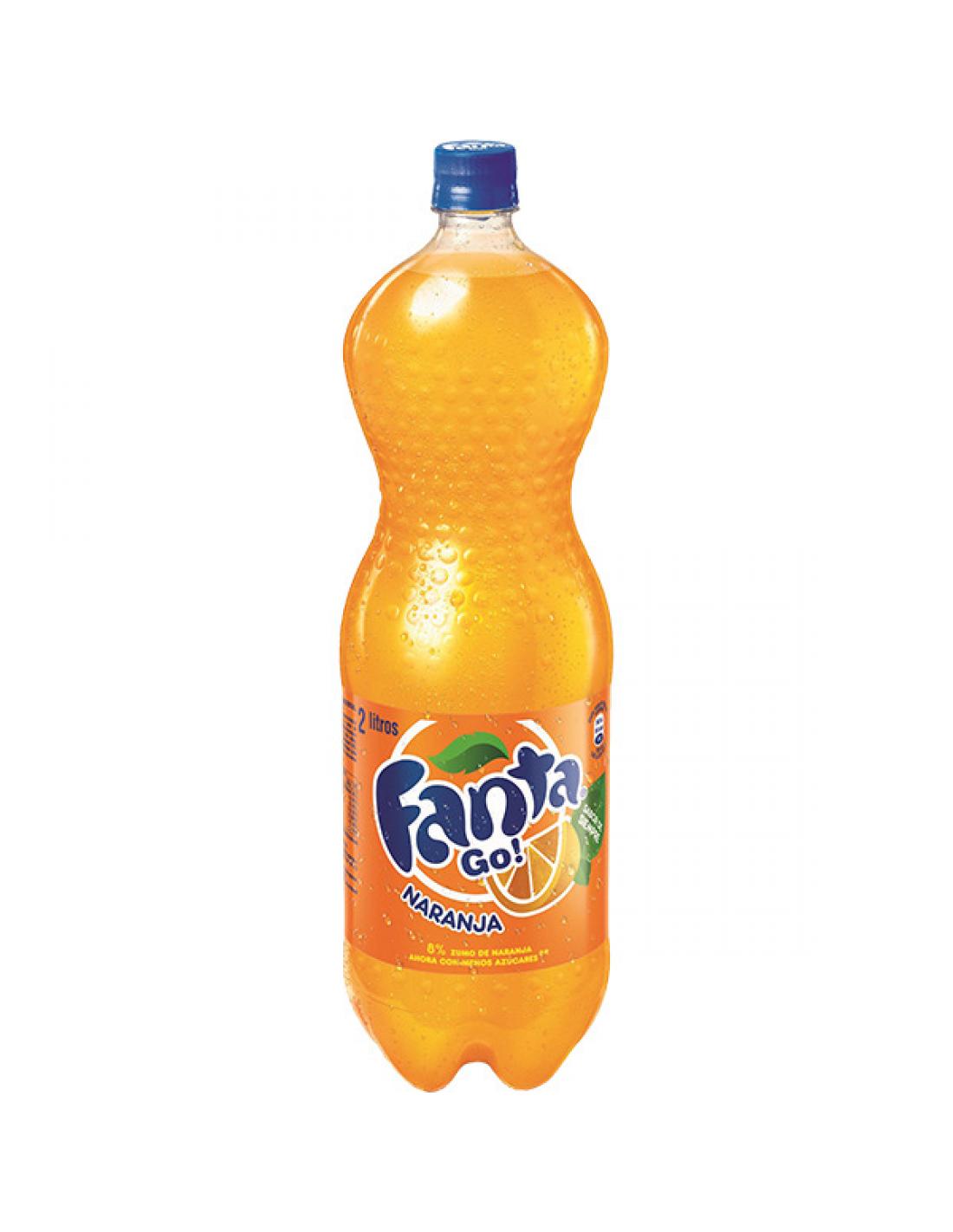 Refresco fanta naranja (2 litros