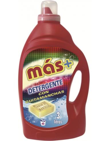 Más detergente con quitamanchas ropa color (3l) - Imagen 1
