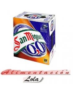 Cerveza 0.0  25cl san miguel (pack 6) - Imagen 1