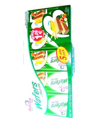 Galletas balconi wafers nocciola (250 g) - Imagen 1
