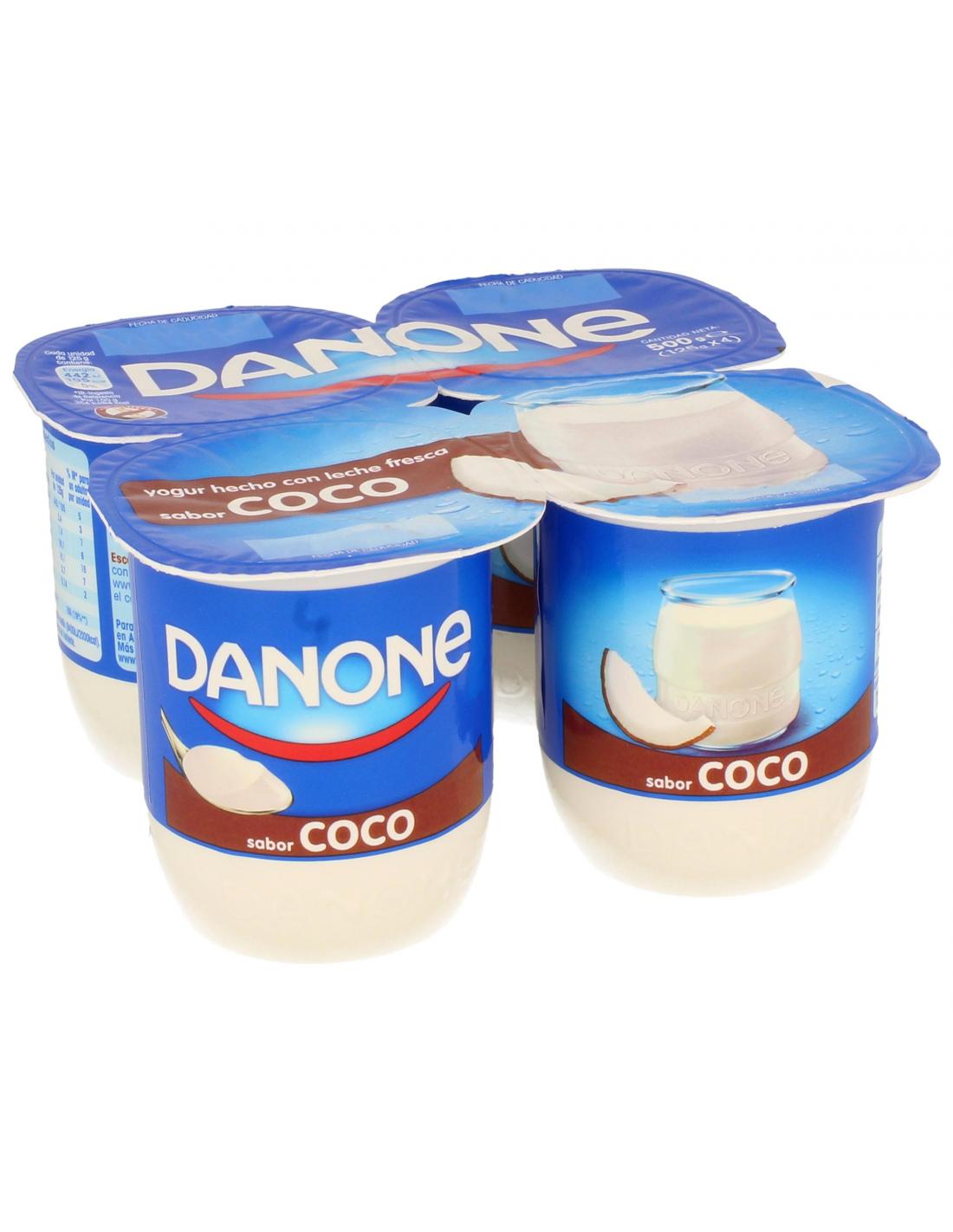 Yogur danone de coco (pack 4