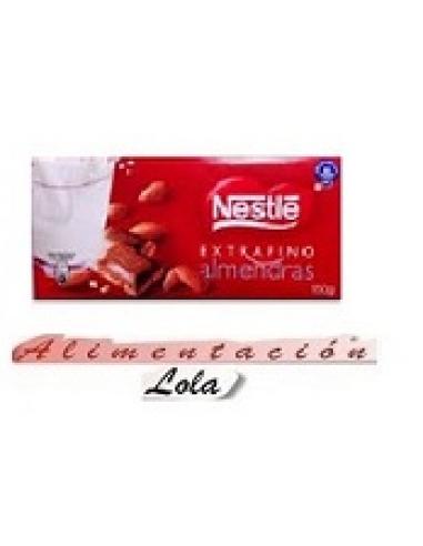 Chocolate Nestle leche y Almendra(123g) - Imagen 1