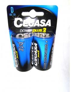 Pilas Cegasa R20 D (pack 2) - Imagen 1