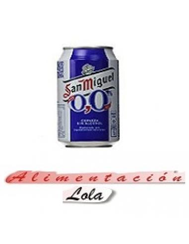 Cerveza San Miguel sin 0.0 lata (33 cl) - Imagen 1